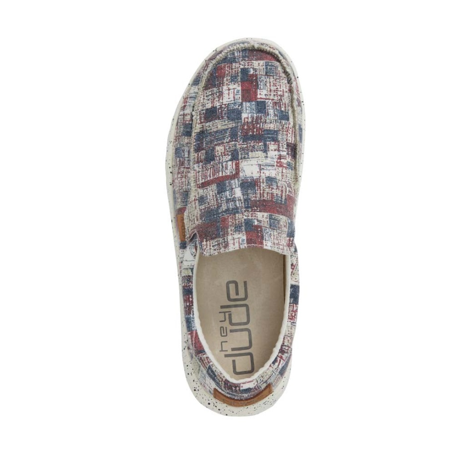 Hey Dude Mikka Print Camo Rood Blauw