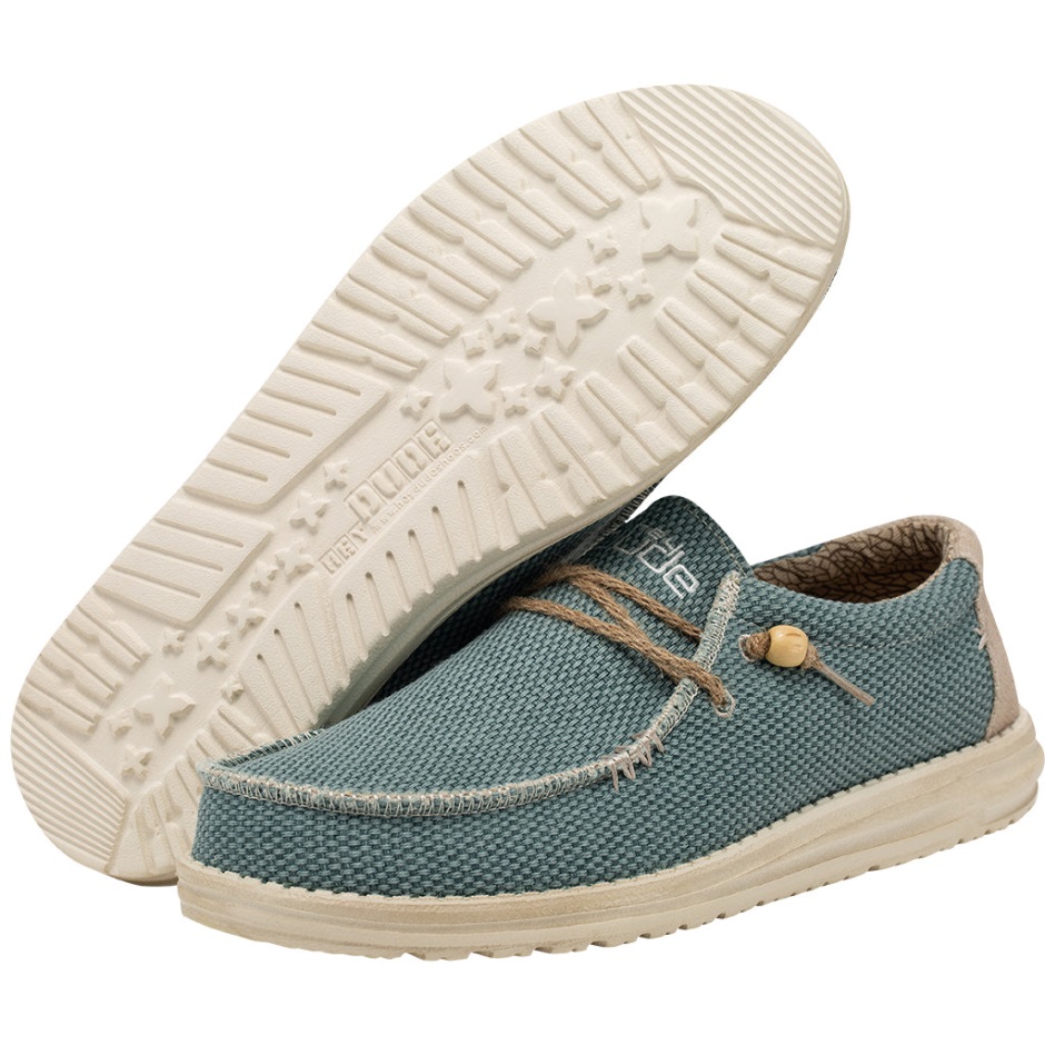 Hey Dude Wally Gevlochten Aqua