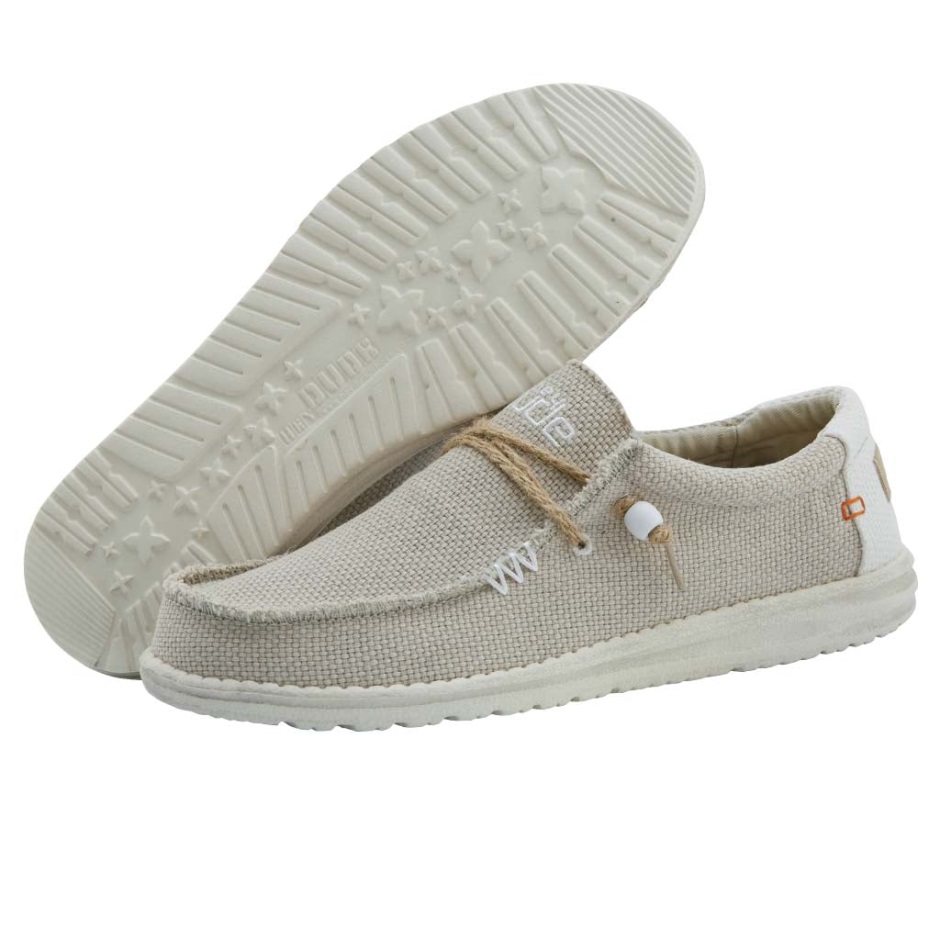 Hey Dude Wally Gevlochten Off White