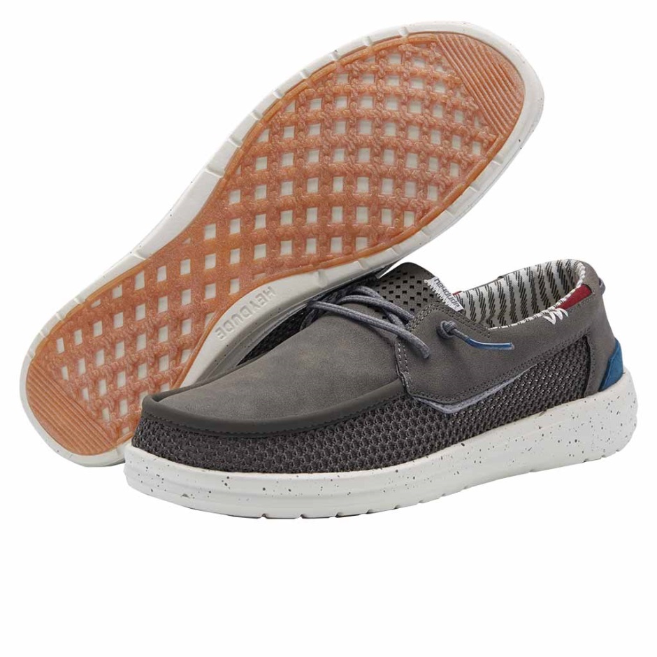 Hey Dude Welsh Grip Donkergrijs