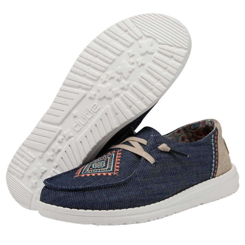 Hey Dude Wendy Boho Grijs Oceaanblauw
