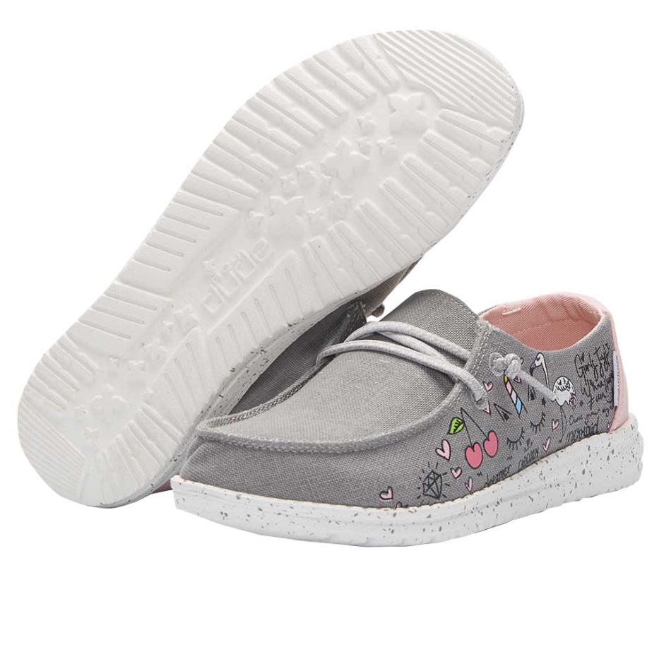 Hoi Kerel Wendy Jeugd Doodle Grijs